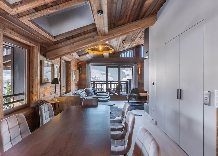 Avec Partage, 5 Chambres, Piscine, Parkings A - Fr-1-569-187 Lägenhet Megève